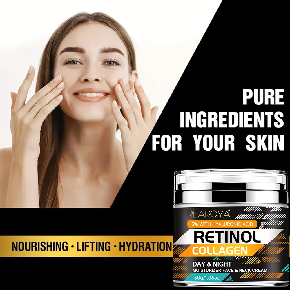 Facial moisturizer containing hyaluronic acid retinol collagen face cream for moisturizing female skin
