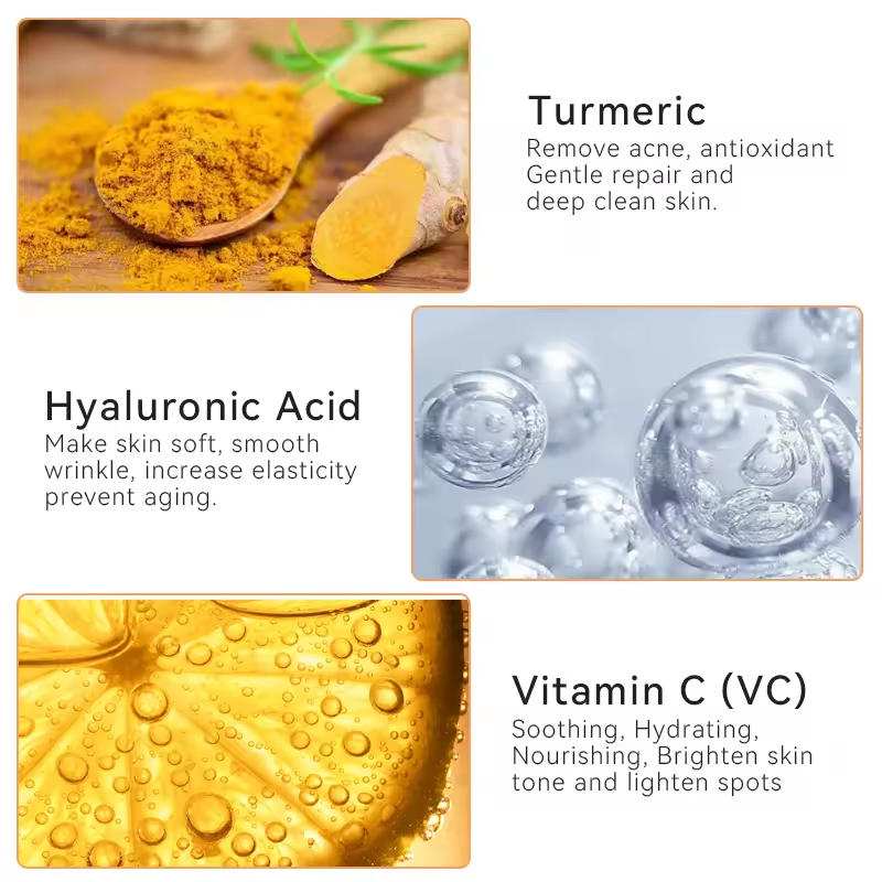 vitamin c face cream turmeric anti wrinkle organic hyaluronic acid natural skin care face cream