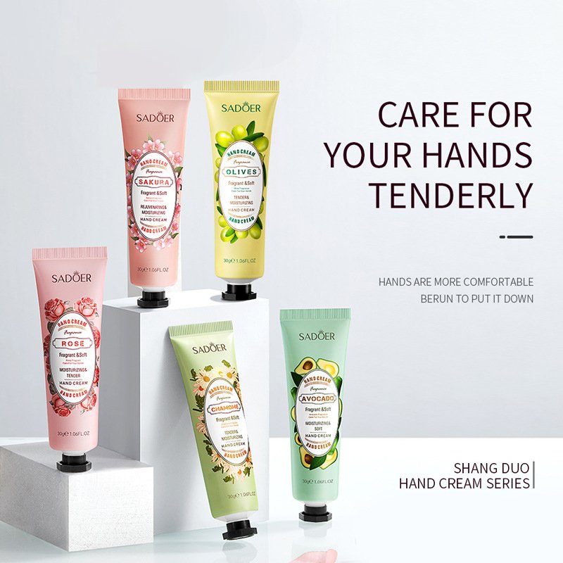 Wholesale Portable Natural Fruits Plant Ingredients Hand Cream Whitening Moisturizing Hand Cream