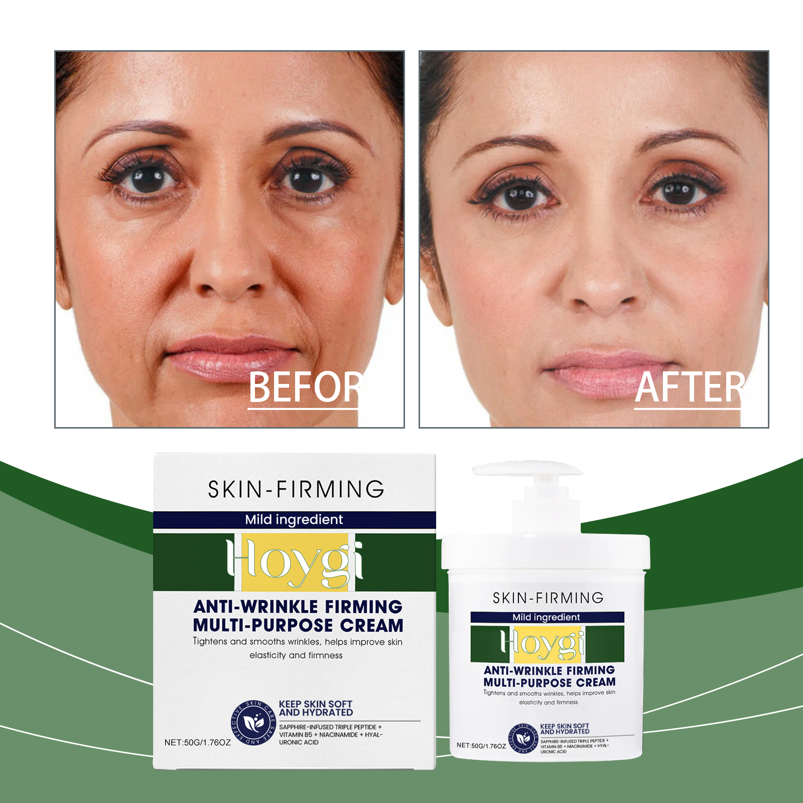 Hoygi Moisturizing Facial Cream Nourishing Repair Moisturizing Cream Smoothing Hydrating Face Cream