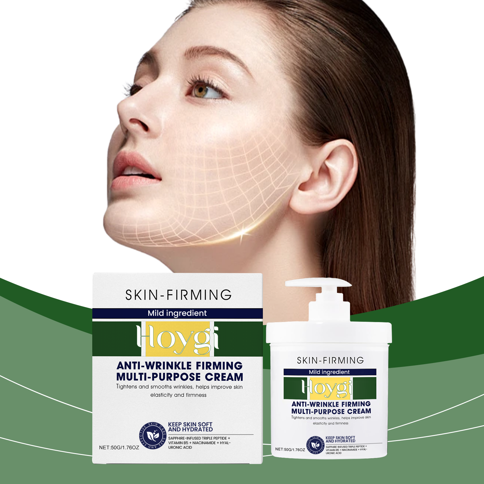 Hoygi Moisturizing Facial Cream Nourishing Repair Moisturizing Cream Smoothing Hydrating Face Cream