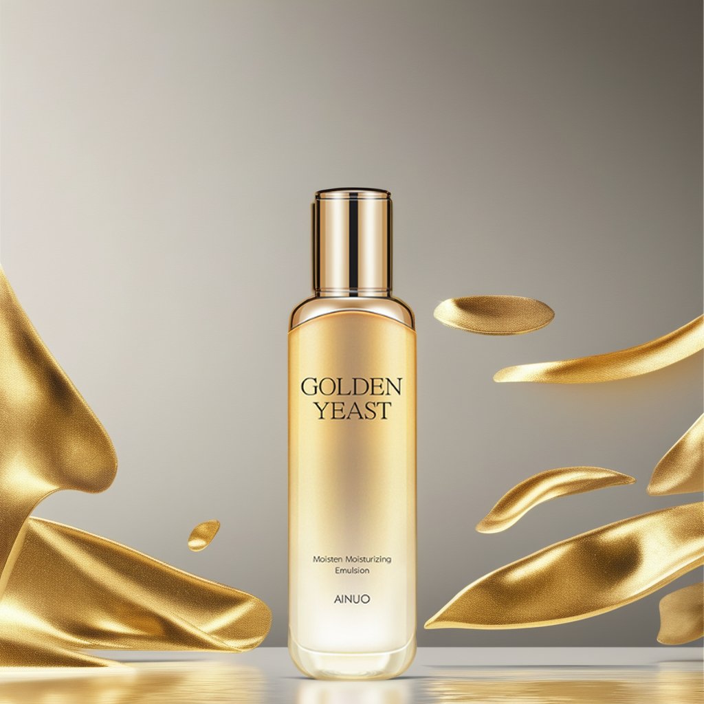 Factory Wholesale Natural Organic AINUO Gold Yeast Firming and Moisturizing Emulsion Face Cream & Lotion