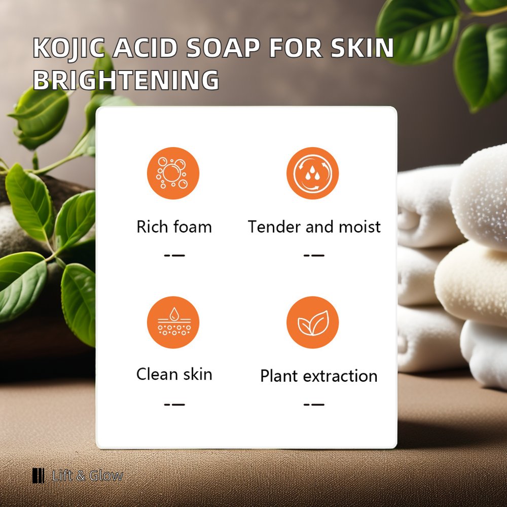 Own Brand Organic Beauty Soap Face and Body Scrub Shower Soap with Kojic Acid for Whitening and Bleaching Black Eye Cream