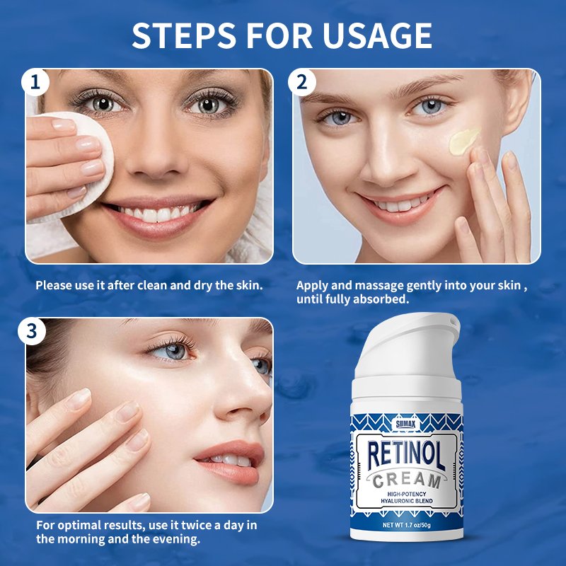 Skin Care Product Women Retinol Cream With Vitamin E Glow Skin Dark Spots Reduce Better Skin Texture Retinol Cream