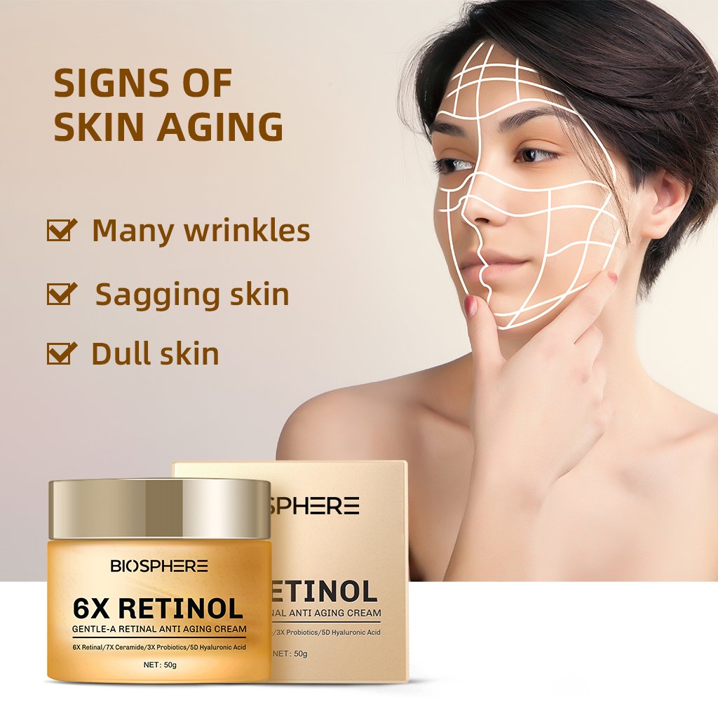 Natural Skincare 100% Vegan Organic Anti Aging Moisturizer Anti-wrinkle Bleaching Skin Whitening Face Retinol Cream