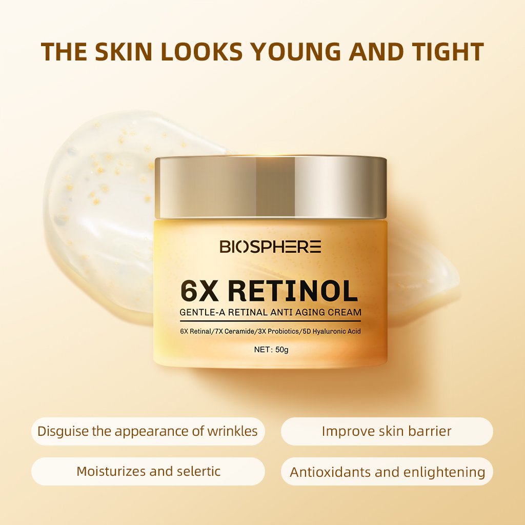 Natural Skincare 100% Vegan Organic Anti Aging Moisturizer Anti-wrinkle Bleaching Skin Whitening Face Retinol Cream