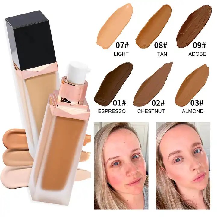2023 trending products waterproof liquid foundation compact face private label