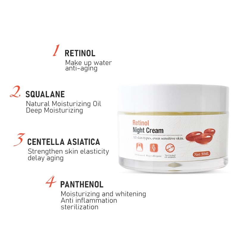 Private label organic best quality anti aging wrinkle freckle whitening firming facial lotion beauty retinol face cream