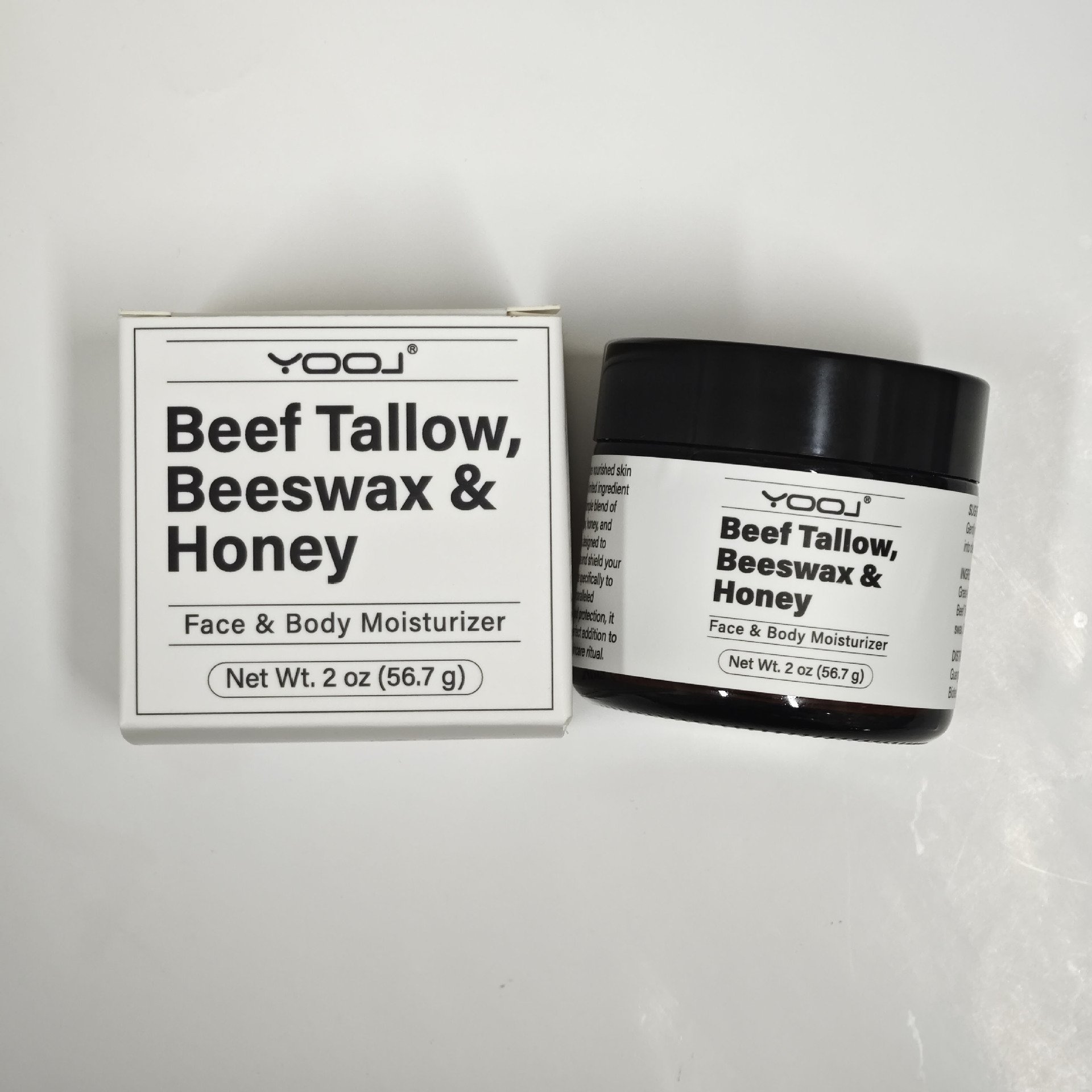 Grass-fed Beef Tallow Body Butter Sensitive Skin Beeswax & Honey Natural Face & Body Beef Tallow Moisturizer Cream