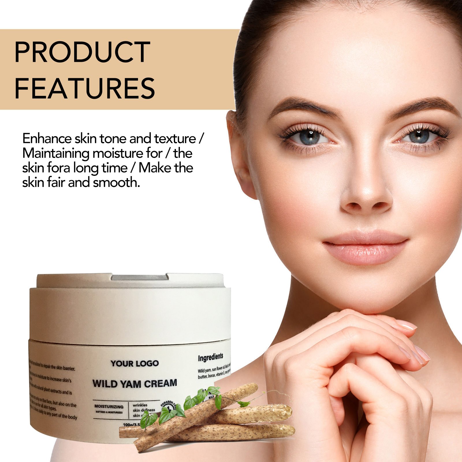 Wholesale Hot Sale Skin Moisturizer Anti Aging Face Wrinkle Remover Cream Wild Yam Cream nourishing face cream