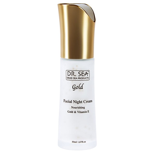 Nourishing Gold Vitamin E Infused Revitalizing Night Cream Moisturizer for Skincare Facial Treatment Lotion Lightening Effect