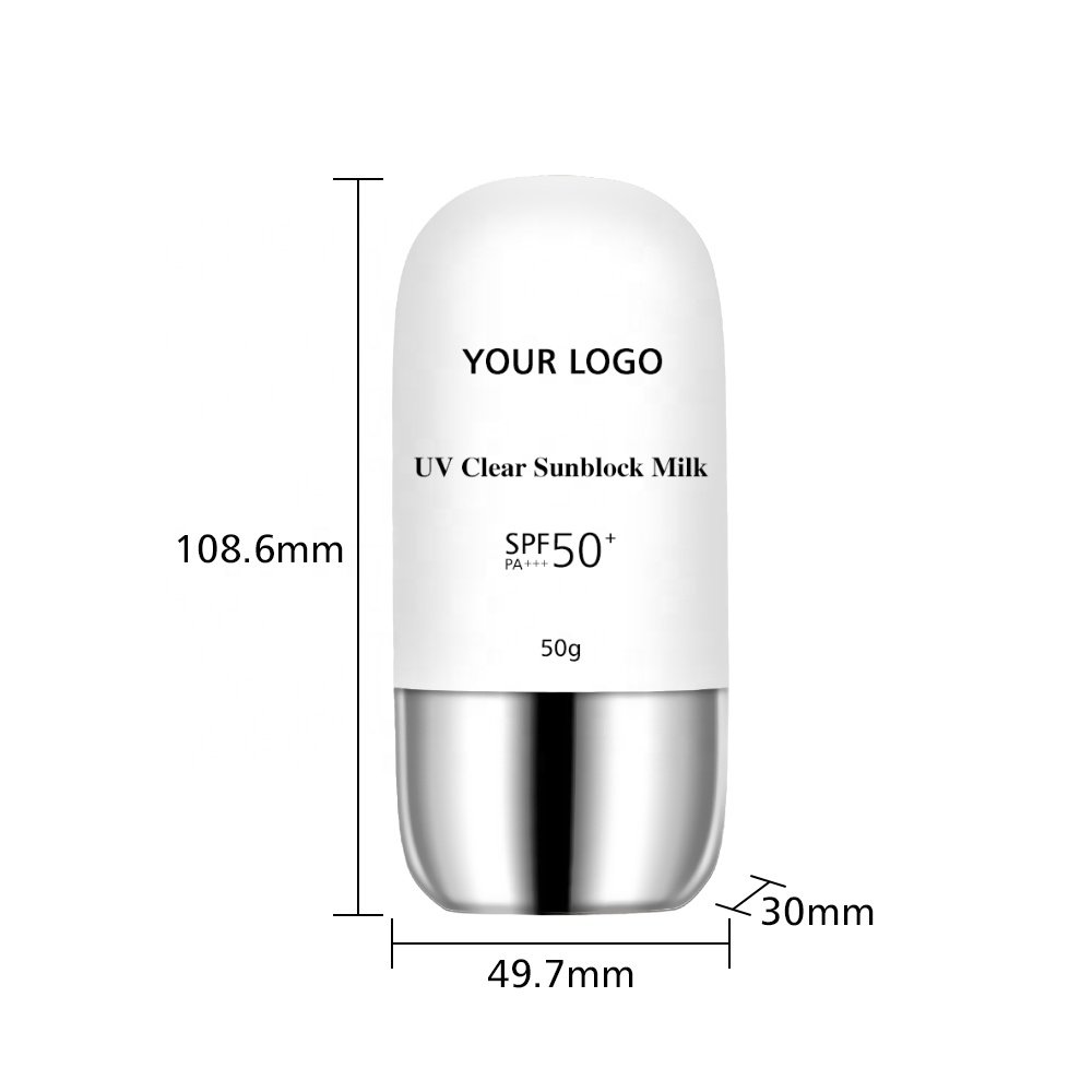 Custom Face Hydrating Sun Cream Body UV Protection Sunblock Spf 50 Organic Sunscreen Lotion