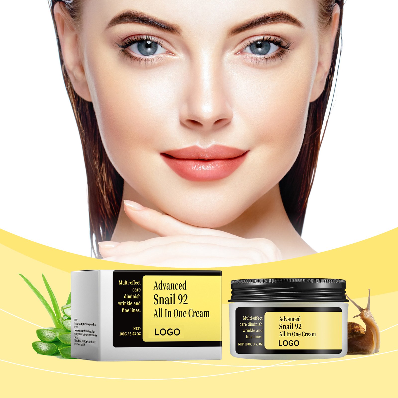 Best Anti-aging Firming Lifting Moisturizing Remove Wrinkles Face cream Advanced snail 92% All In One Face cream