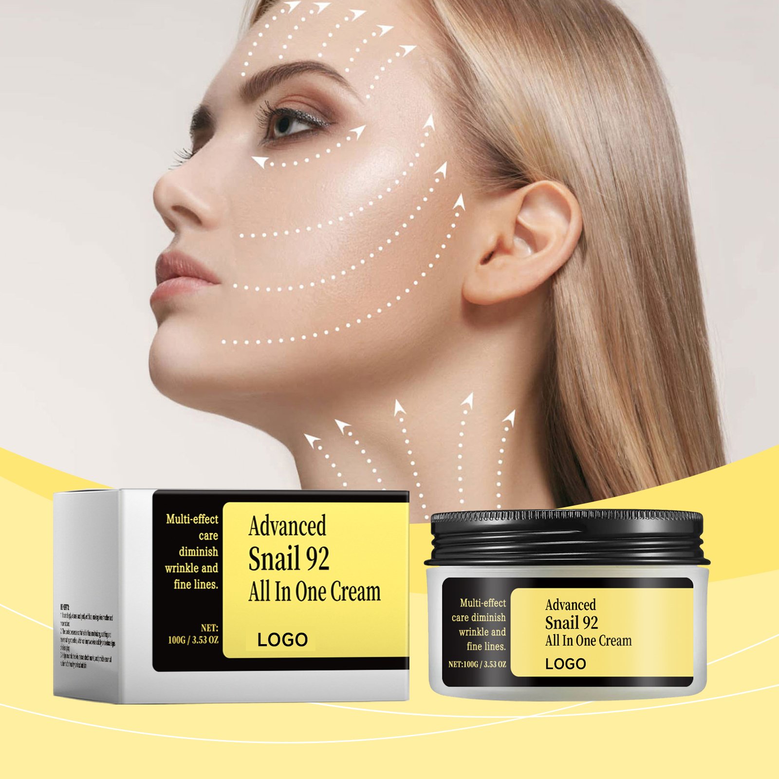 Best Anti-aging Firming Lifting Moisturizing Remove Wrinkles Face cream Advanced snail 92% All In One Face cream
