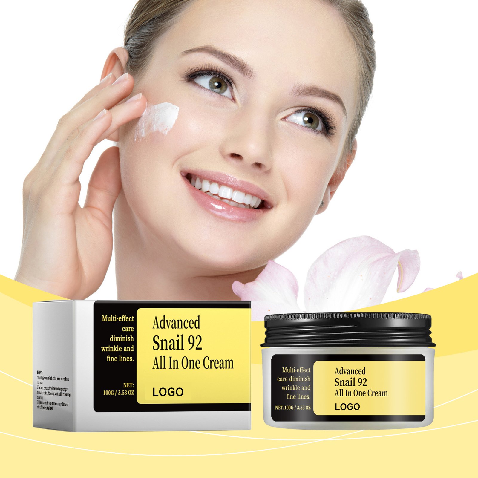 Best Anti-aging Firming Lifting Moisturizing Remove Wrinkles Face cream Advanced snail 92% All In One Face cream