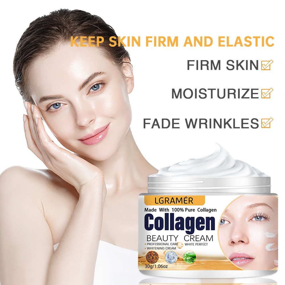 Natural Face Wrinkle Removal Anti Aging Face Cream Moisturizer 100% Pure Collagen Cream