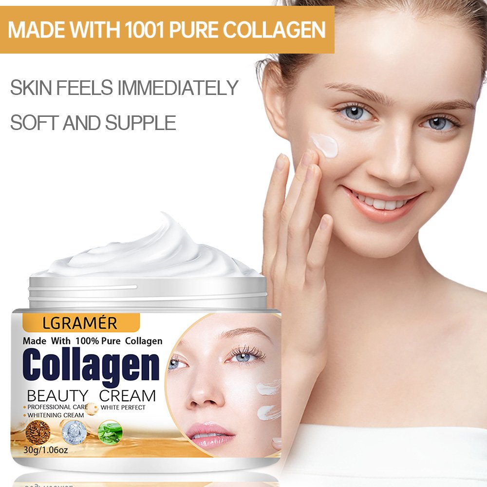 Natural Face Wrinkle Removal Anti Aging Face Cream Moisturizer 100% Pure Collagen Cream