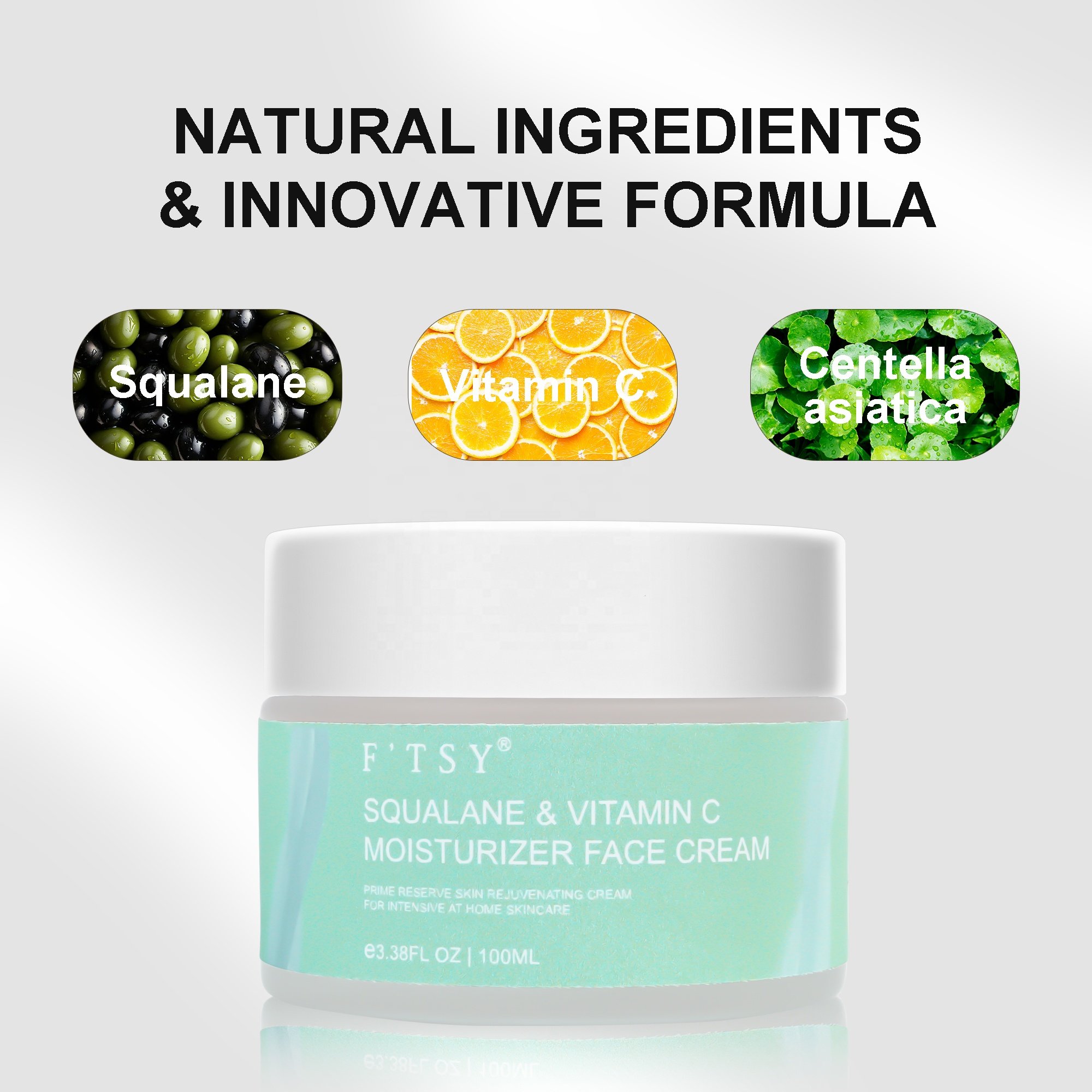 Korean Formula Squalane Moisturizer Cream Deep Hydration Lightweight Non-greasy Face Cream