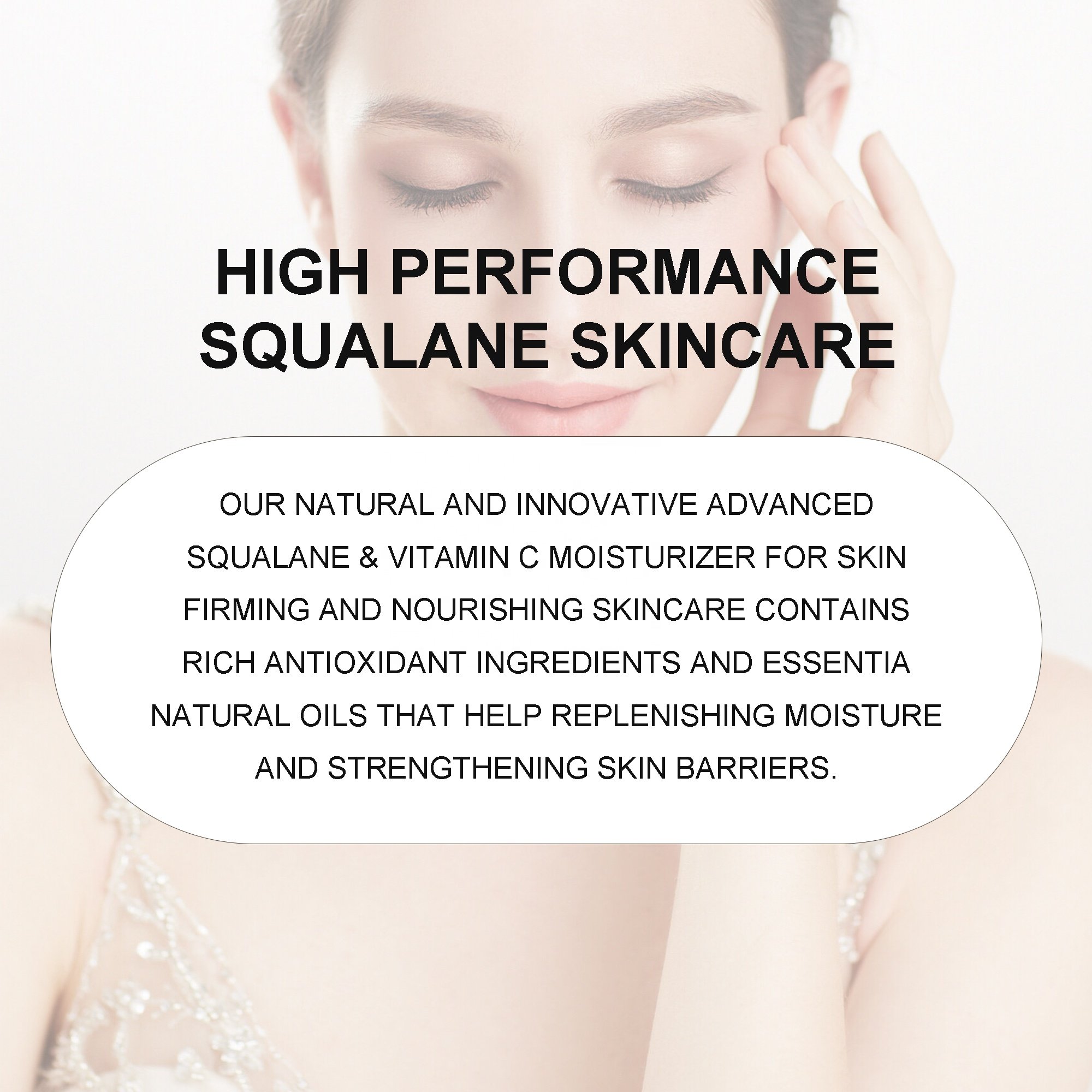 Korean Formula Squalane Moisturizer Cream Deep Hydration Lightweight Non-greasy Face Cream