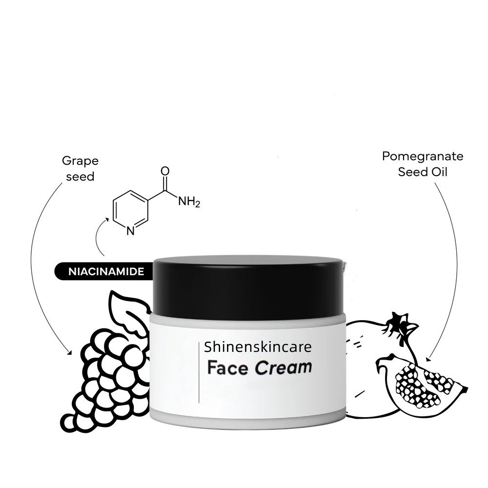 Factory OEM Korean Skin Care Collagen Anti Aging Niacinamide Whitening Moisturizing Face Cream