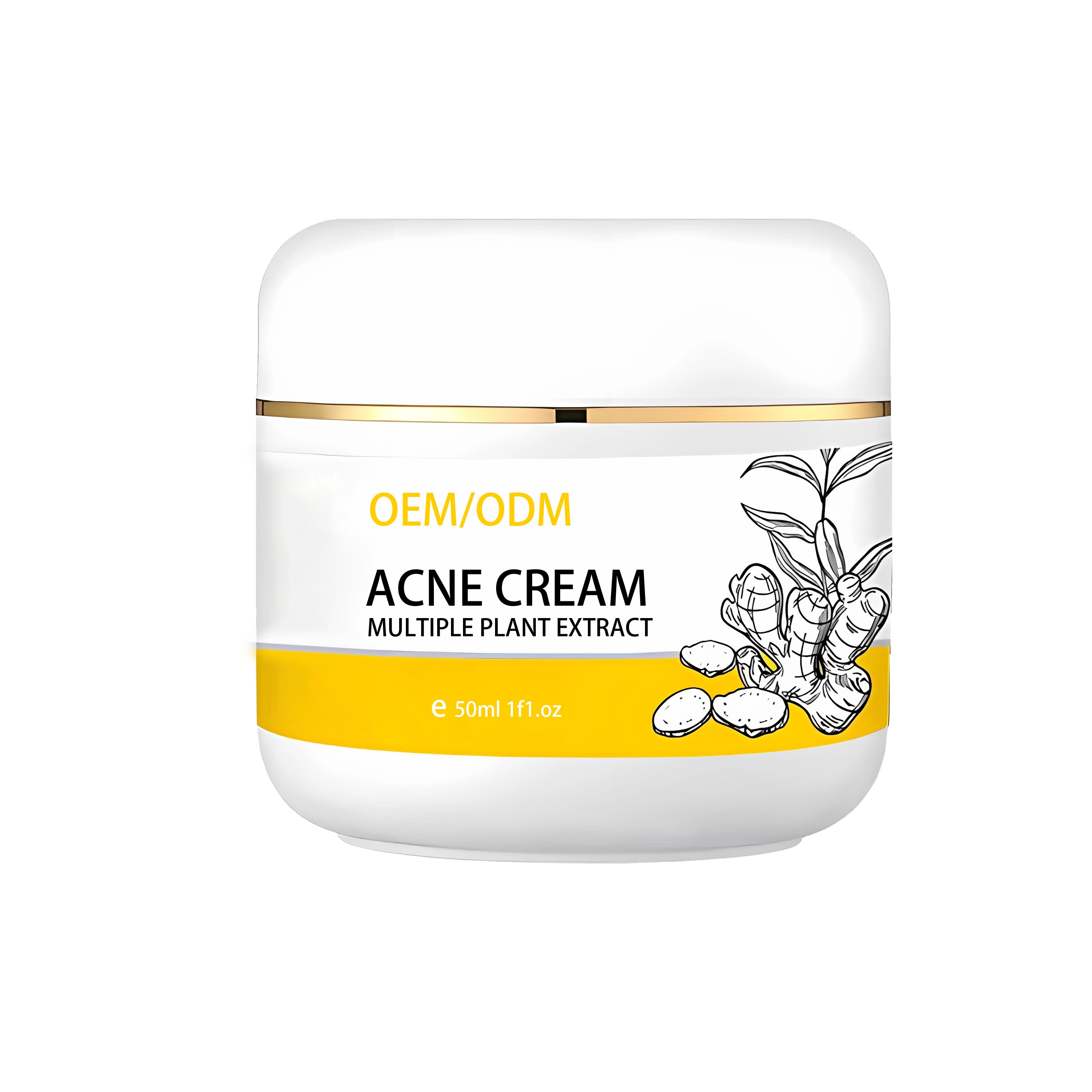 Private label turmeric face cream Facial whitening And Acne Removal Pimple Face Anti Acne Cream best face cream for fair skin
