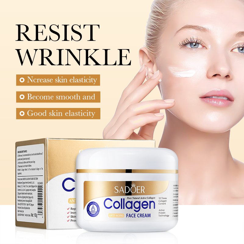 Wholesale Private Label SADOER Bone Collagen Anti-Aging Smooth Skin Care Face Cream