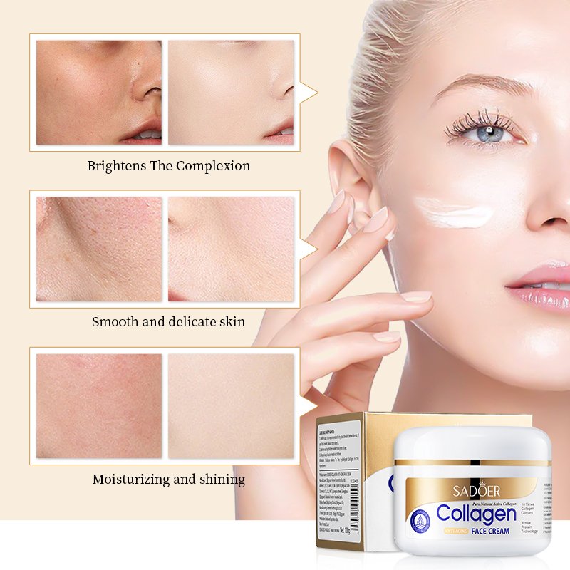 Wholesale Private Label SADOER Bone Collagen Anti-Aging Smooth Skin Care Face Cream