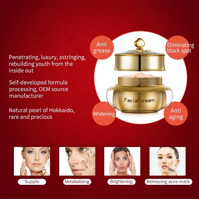 private label korean cosmetics lightening skin whitening face cream