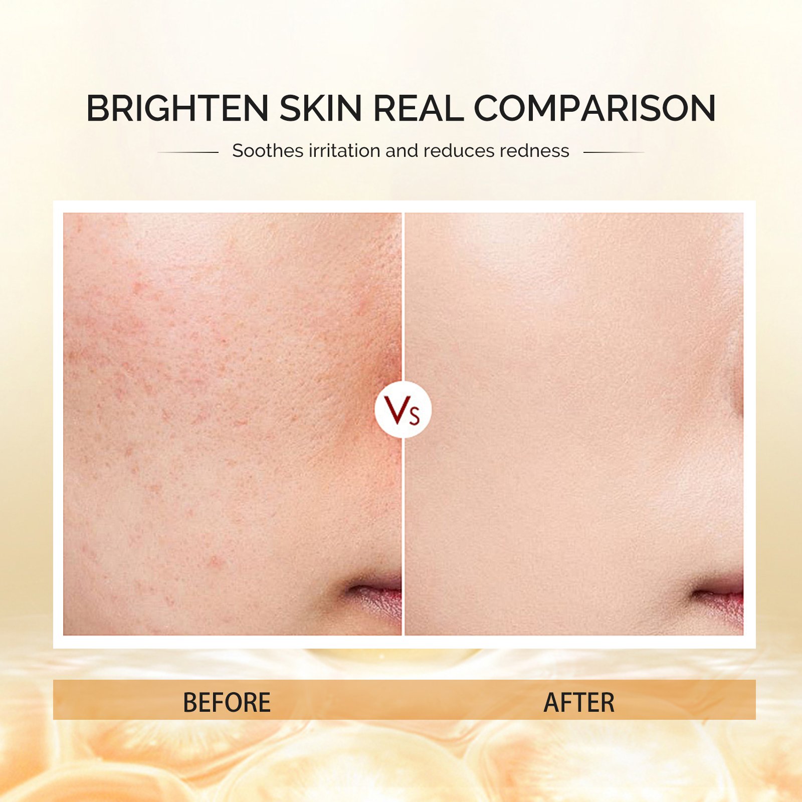 Face Care Serum Beauty Hot Sale Facial Vitamin C Brightening Serum With Sea Cucumber Peptide Hyaluronic Acid Serum OEM Supply