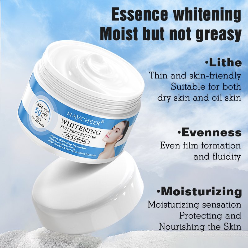Maycheer New Arrival High Quantity Skin Care Facial Cream Suncream SPF 50 Face Whitening Cream