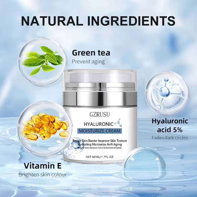 Private Label Retinol Whitening Moisten Moisturizer Face Cream Firming For Face Anti Aging Wrinkles Hyaluronic Acid Cream