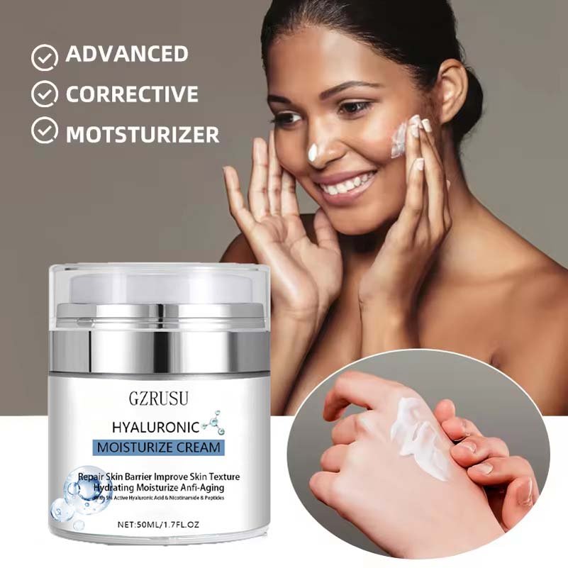 Private Label Retinol Whitening Moisten Moisturizer Face Cream Firming For Face Anti Aging Wrinkles Hyaluronic Acid Cream