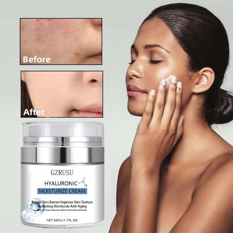 Private Label Retinol Whitening Moisten Moisturizer Face Cream Firming For Face Anti Aging Wrinkles Hyaluronic Acid Cream