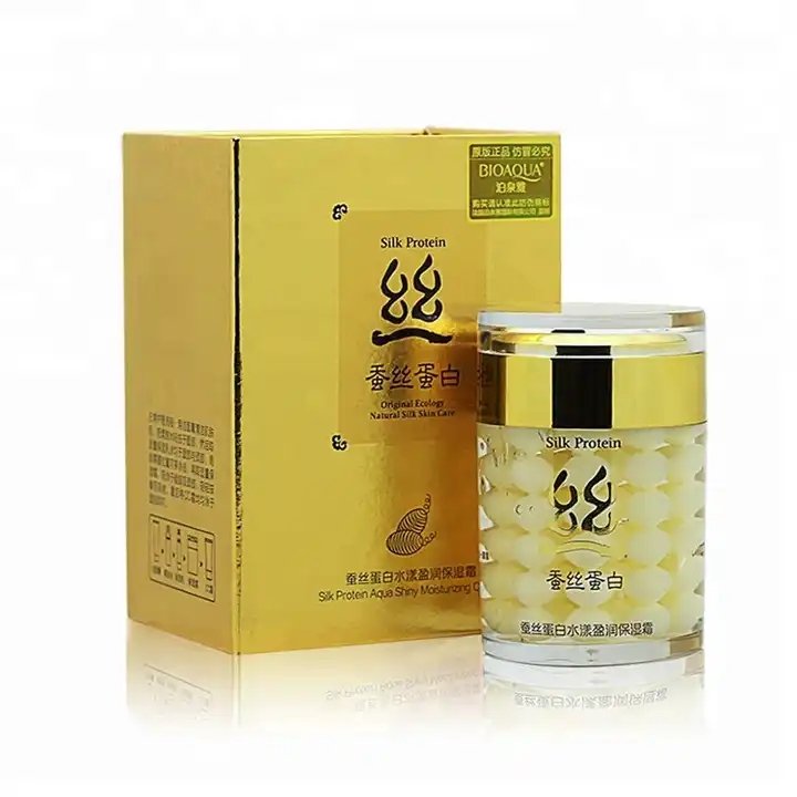 60g BIOAQUA Beauty Product Moisturizer Face Cream Shrink Pores Control Oil Silk Protein Cream