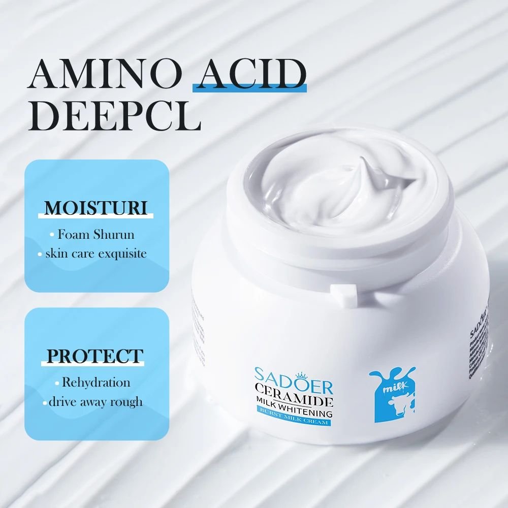 Natural Organic Vegan Brightening Moisturizing Whitening Anti Aging burst Goat milk Face Cream Moisturizing Lotion Facial Cream