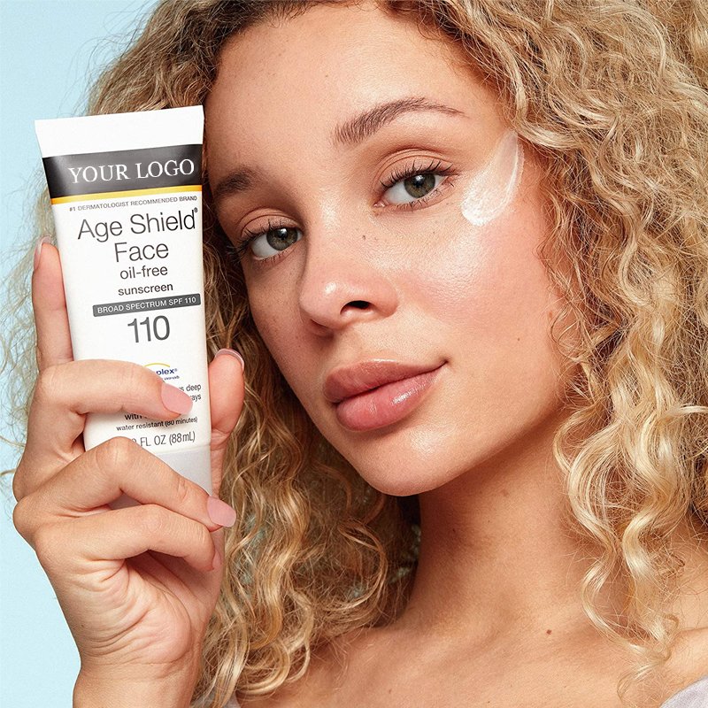 Private Label Natural Sunscreen Lotion SPF 110 Sunscreen Moisturizer Whitening Organic Sunscreen Cream