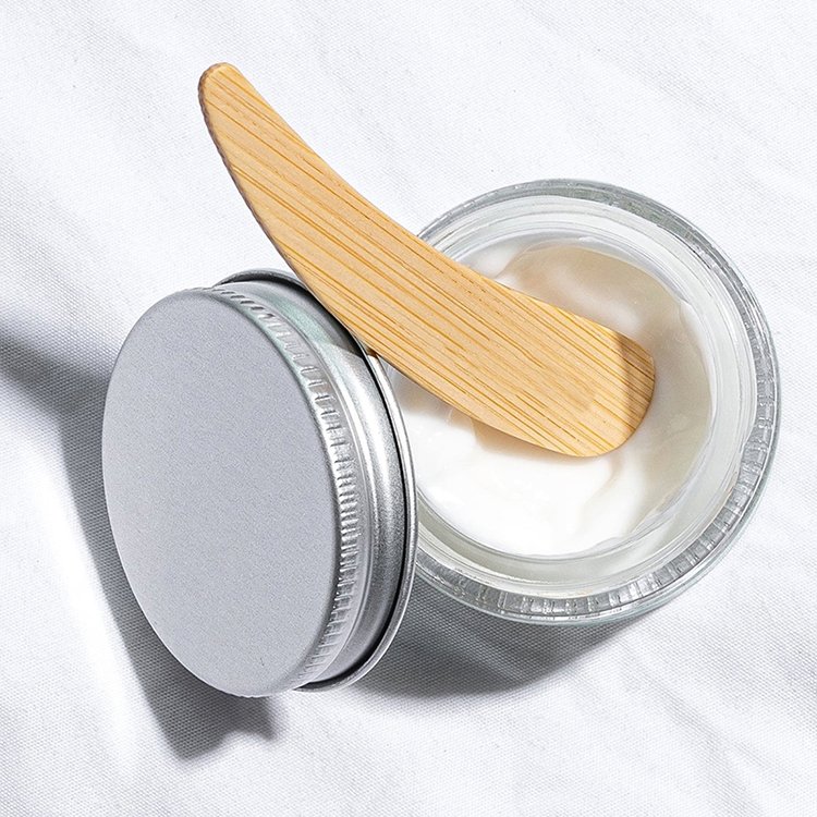 Wholesale Cosmetic Face Cream Small Spoons Flat Scoop Mini Makeup Bamboo Wooden Cosmetic Spatulas