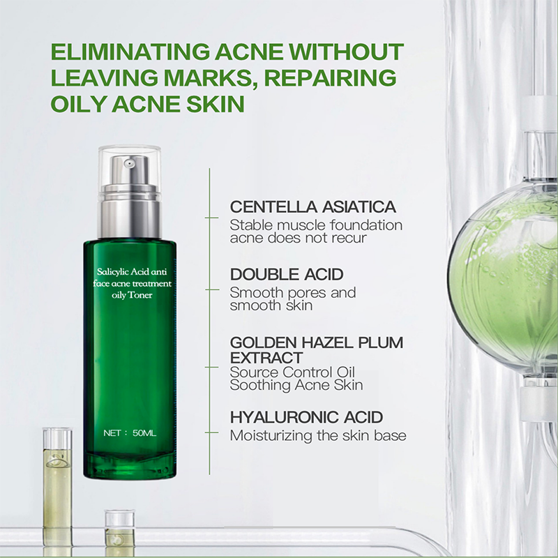 Salicylic Acid Anti-Aging Facial Kit Unisex Organic Serum Creams for Acne Treatment for Home Use by Adults