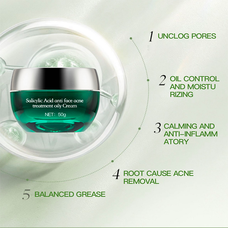 Salicylic Acid Anti-Aging Facial Kit Unisex Organic Serum Creams for Acne Treatment for Home Use by Adults