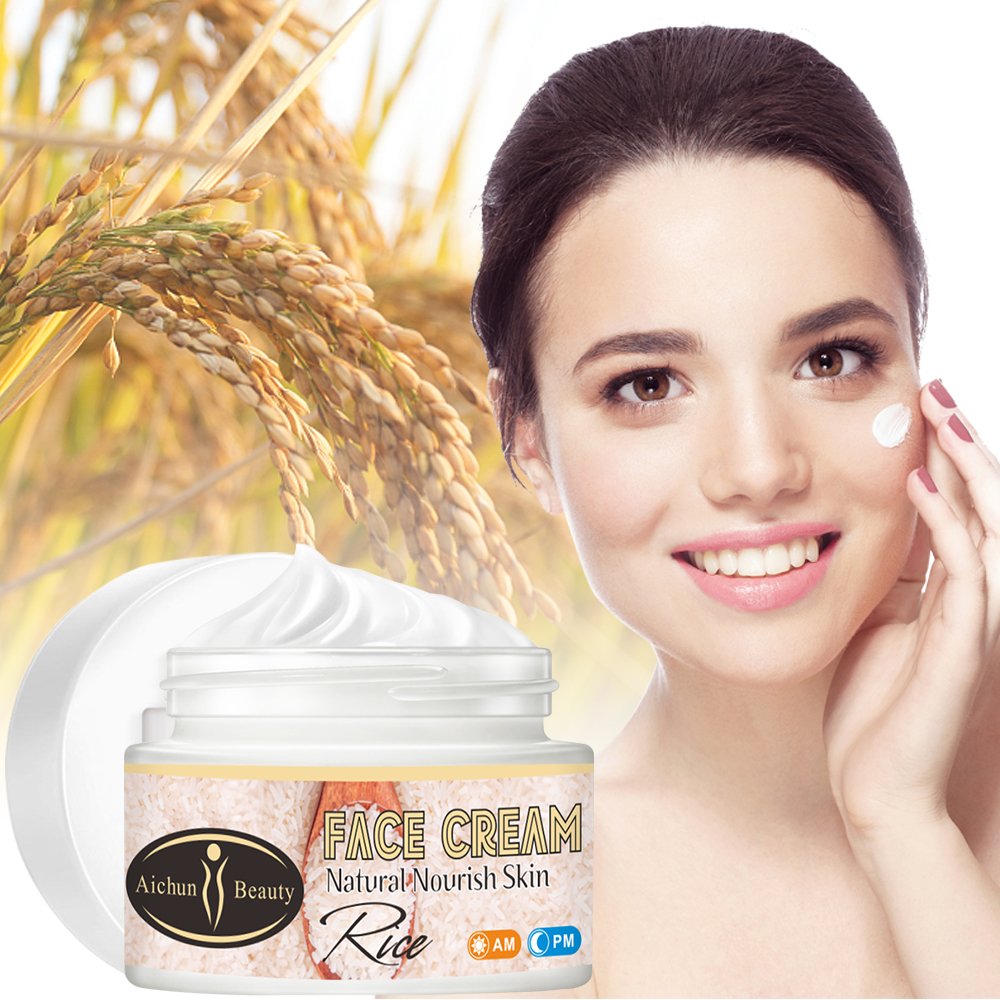 Aichun Beauty 50ml Collagen Rice Face Cream Smoothing Wrinkle Fine Line Removal Loose Skin Tightening Facial Cream