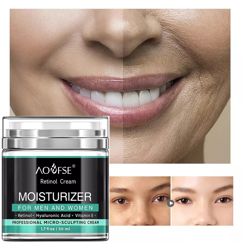 Natural Skincare Vegan Organic Anti Aging Moisturizer Cream Anti-wrinkle Hydrating Moisturizer Face Cream Retinol Cream