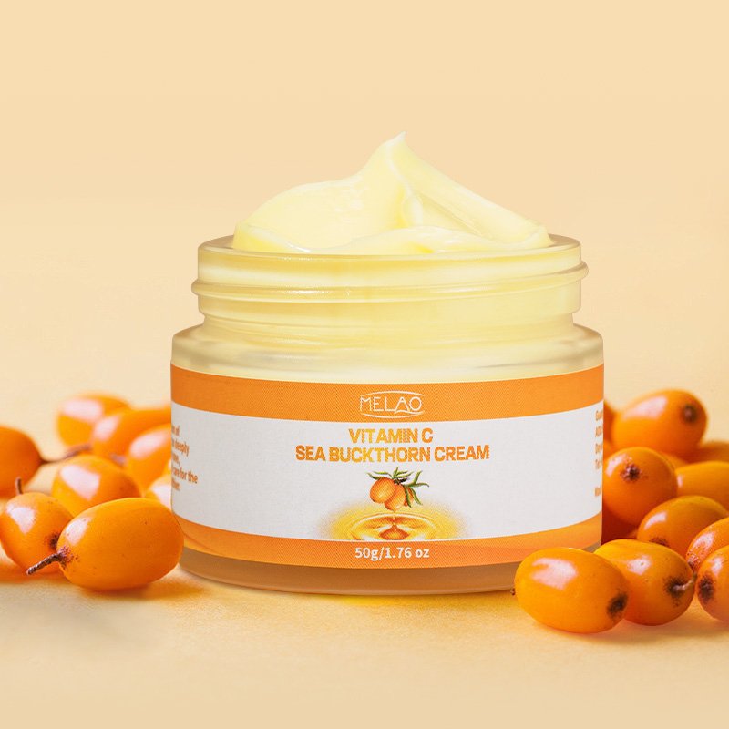 Anti Wrinkle Whitening Moisturizing Anti-Inflammatory Acne Brighten Discoloration Correct Vitamin A E C Sea Buckthorn Face Cream