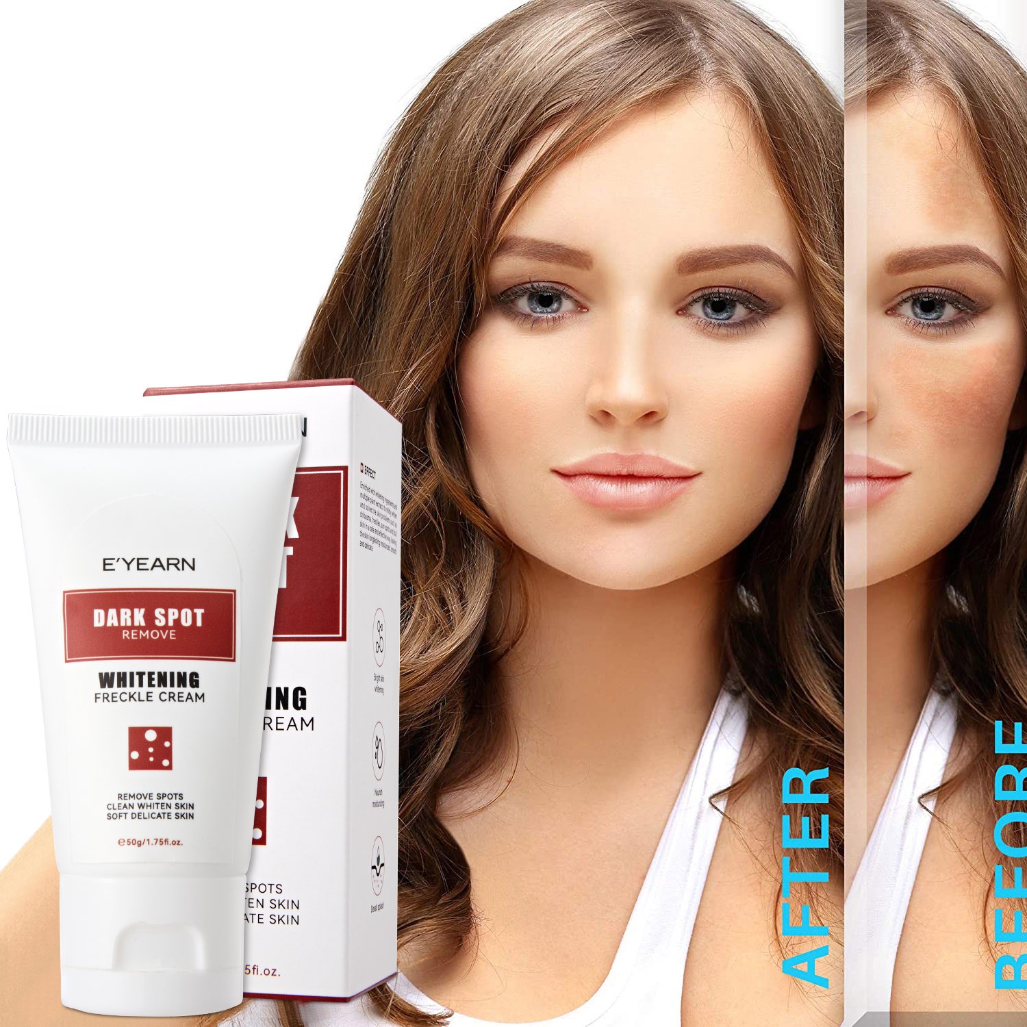 OEM Private Label Whitening Freckle Cream 50g Remove Melasma Dark Spots Brightening Skin Arbutin Niacinamide Lighten Face Cream