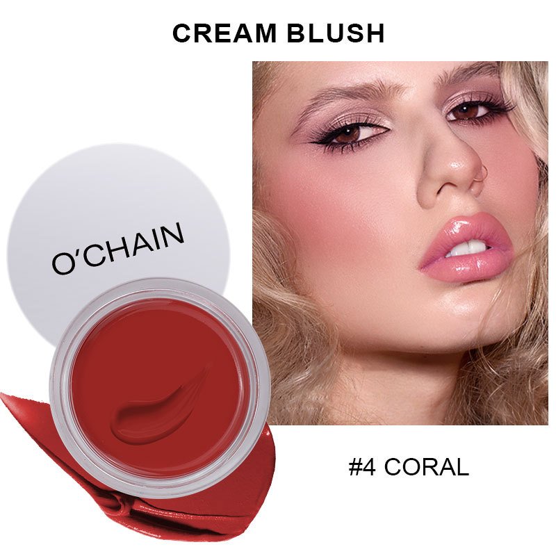 Private Label Long-lasting Blush Cream Face Cheek Blush Contour Palette Private Label Make Up Custom Your Logo