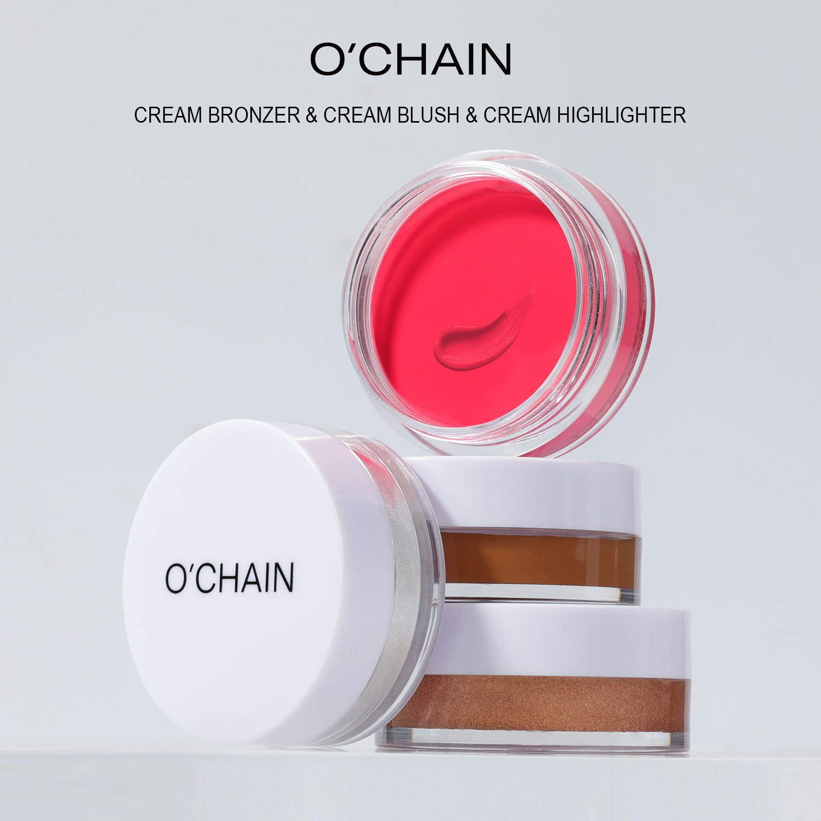 Private Label Long-lasting Blush Cream Face Cheek Blush Contour Palette Private Label Make Up Custom Your Logo