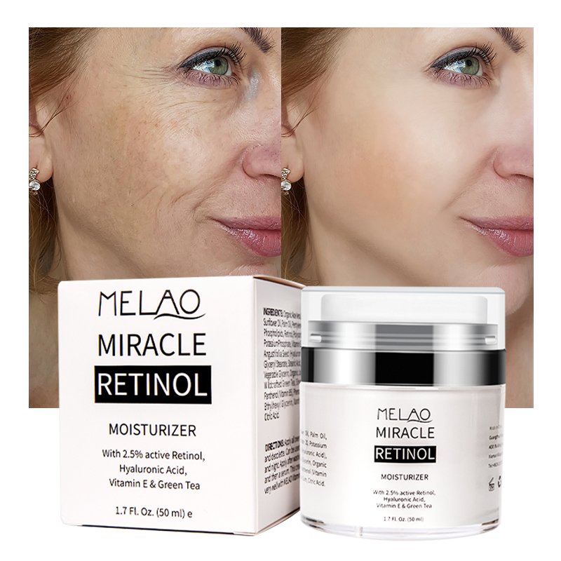 Organic Facial Cream Anti Aging Anti Wrinkle Deep Moisturizing Hyaluronic Acid Miracle Retinol Face Cream