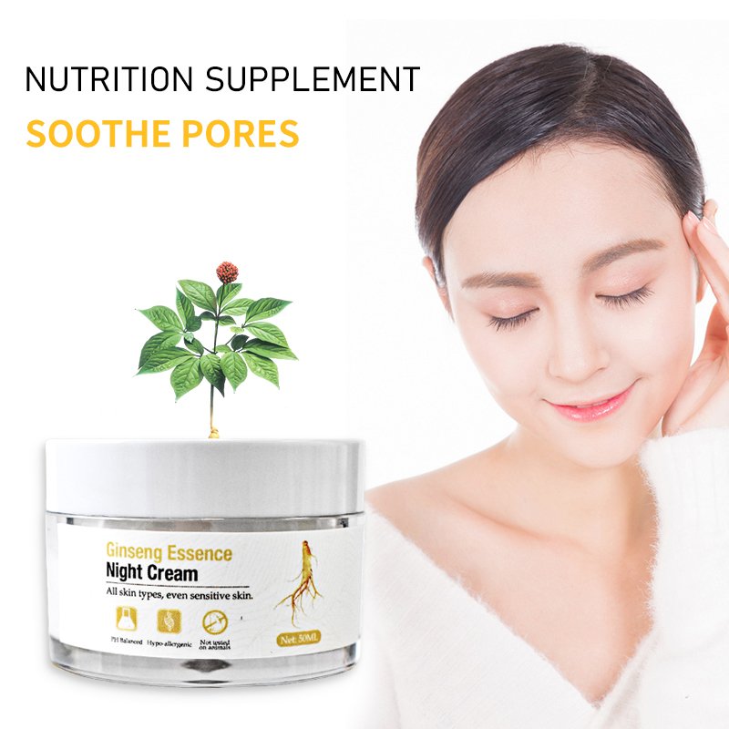 oem odm service wholesale ginseng essence night face cream anti aging whitening lifting moisturizing personal care spa salon