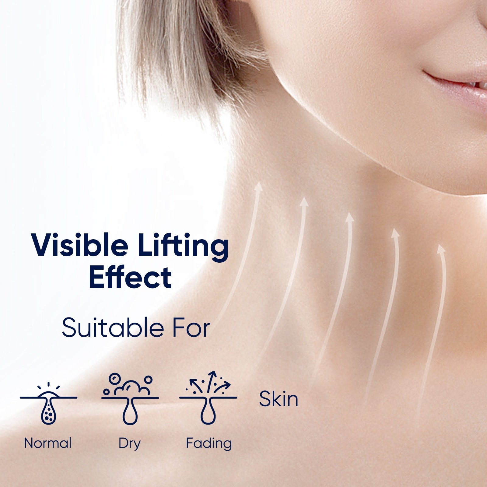 Private Label Retinol Neck Tightening Cream Collagen Vitamin B5 Day & Night Face Cream Firming Repairing Neck Antiaging Cream