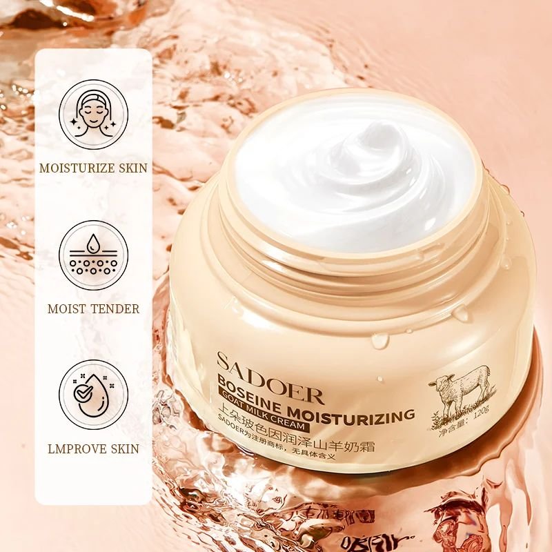 OEM Hot Selling Goat Milk Face Whitening Cream Nourishing Moisturizing Natural Organic Essence Milk Face Cream