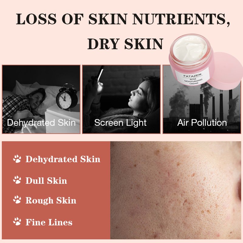 Wholesale Private Label Long Lasting Hydration Damascus Rose Moisturizing Cream Aloe Vera OEM Skin Rose Moisturizer